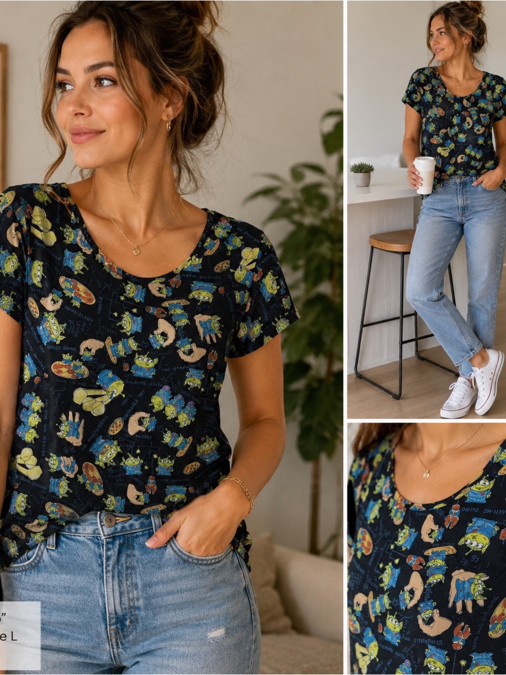 LuLaRoe Disney Toy Story Alien Women’s Top Large